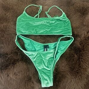 Triangl Swimwear velvet green  Bikini Set